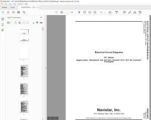 Navistar International HX Series Electrical Circuit Diagrams Manual 0000018081